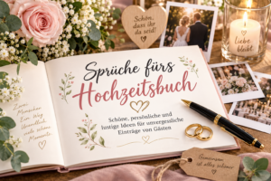 Romantische Ideen fürs Hochzeitsbuch